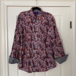 Tallia floral LS shirt